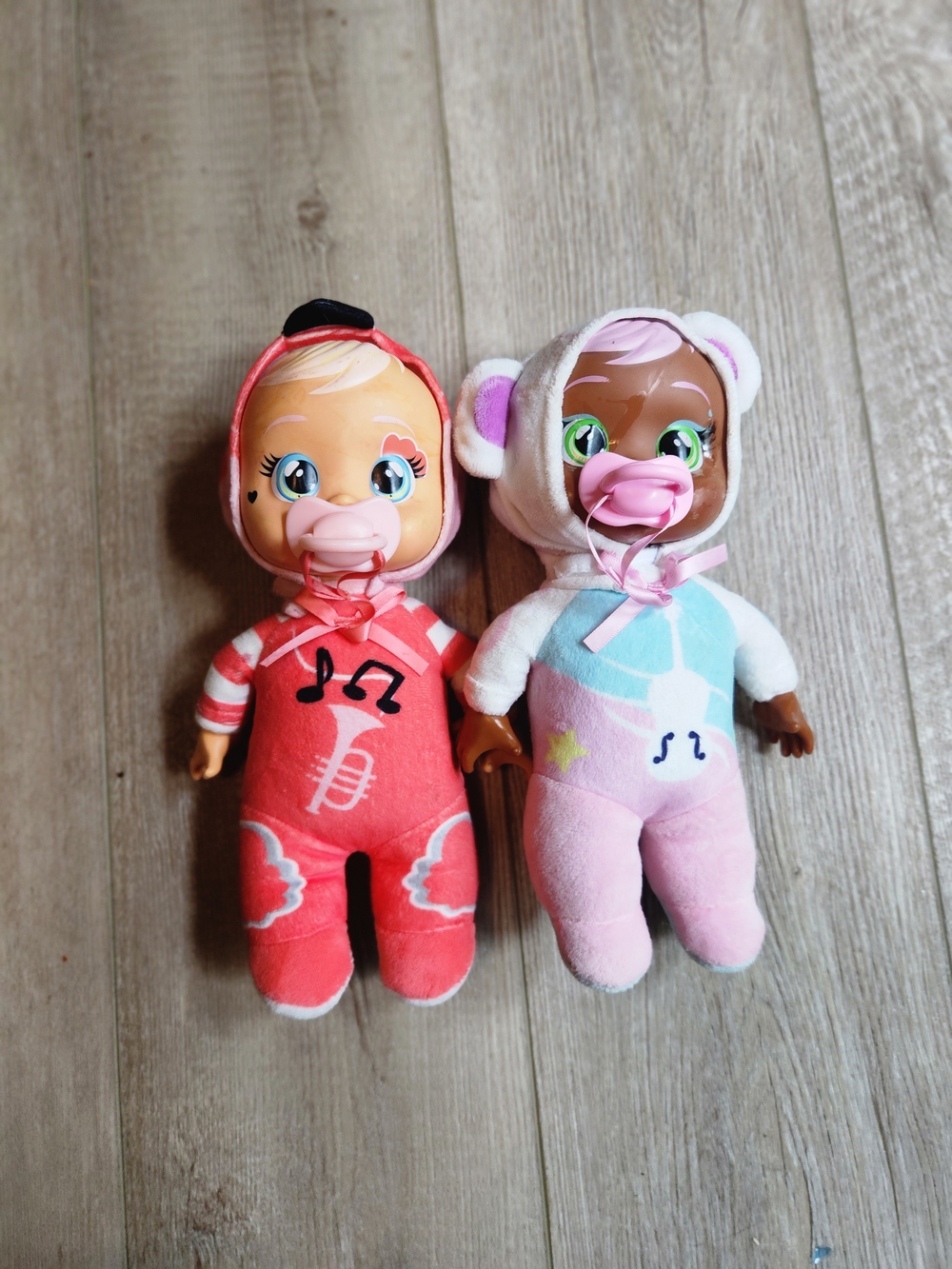 Plush Musical Baby Doll Set - Pink & Coral